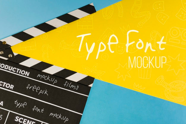 Top View Movie Composition Psd