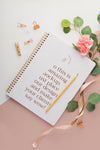 Top View Notebook And Flower Psd