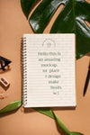 Top View Notebook And Monstera Plant Psd