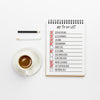 Top View Notebook With To Do List Psd