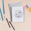 Top View Notebooks With Pencils Psd