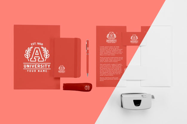 Top View Of Back To School Essentials Psd