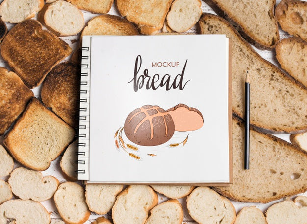 Top View Of Bakery Concept Mock-Up Psd