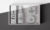 Top View Of Barbershop Products Box Psd