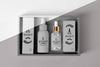 Top View Of Barbershop Products Box With Serums Psd