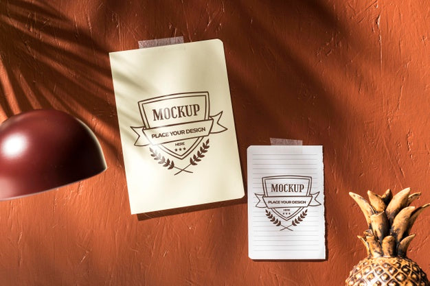 Top View Of Beautiful Autumn Moodboard Mock-Up Psd