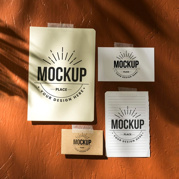 Top View Of Beautiful Autumn Moodboard Mock-Up Psd