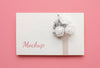 Top View Of Beautiful Wedding Concept Mock-Up Psd