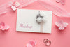 Top View Of Beautiful Wedding Concept Mock-Up Psd