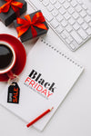 Top View Of Black Friday Concept Mock-Up Psd
