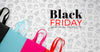 Top View Of Black Friday Concept On Plain Background Psd