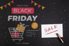 Top View Of Black Friday Mock-Up Psd