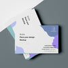 Top View Of Business Card Designs With Braille Writing Psd