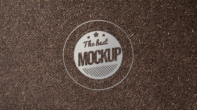 Top View Of Business Card Mock-Up With Textured Paper Psd