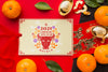 Top View Of Chinese New Year Mock-Up Psd