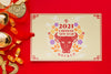 Top View Of Chinese New Year Mock-Up Psd