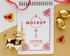 Top View Of Chinese New Year Mock-Up Psd