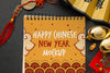 Top View Of Chinese New Year Mock-Up Psd