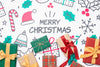 Top View Of Christmas Concept With Gifts Psd