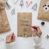 Top View Of Christmas Crafts With Paper Bag Psd