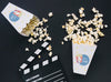 Top View Of Cinema Clapperboard And Popcorn Psd
