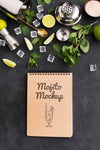Top View Of Cocktail Mock-Up Concept Psd