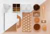 Top View Of Coffee Concept Mock-Up Psd