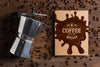 Top View Of Coffee Concept Mock-Up Psd