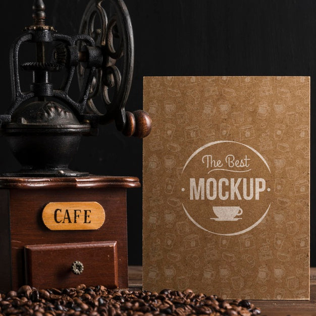Top View Of Coffee Concept Mock-Up Psd