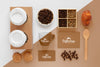 Top View Of Coffee Concept Mock-Up Psd