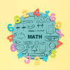 Top View Of Colorful Numbers For Mathematics Psd