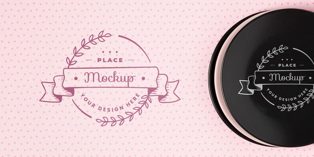 Top View Of Crockery Concept Mock-Up Psd