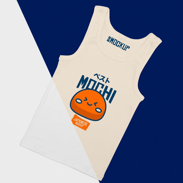 Top View Of Cute T-Shirt Concept Mock-Up Psd