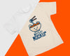Top View Of Cute T-Shirt Concept Mock-Up Psd