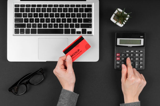 Top View Of Cyber Monday Concept Mock-Up Psd