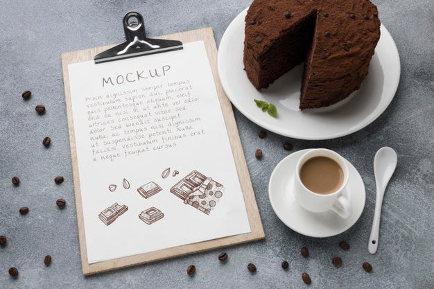 Top View Of Delicious Bakery Concept Mock-Up Psd