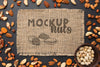 Top View Of Delicious Nuts Mock-Up Psd