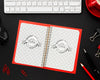 Top View Of Desk Concept Mock-Up Psd