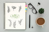 Top View Of Desk Surface With Coffee And Glasses Psd