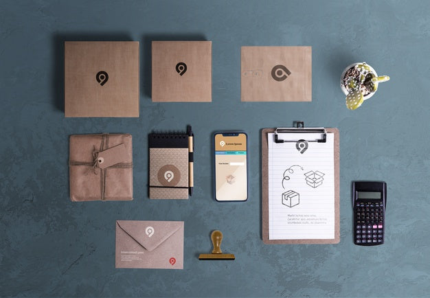 Top View Of Desktop Scene Creator Pac Psd