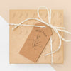 Top View Of Eco Friendly Wrapped Gift Box Mock-Up Psd