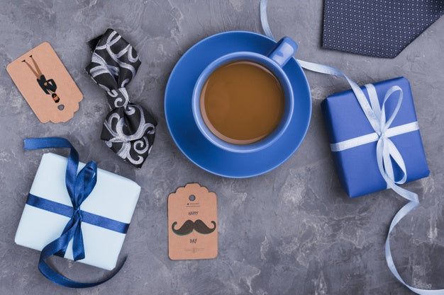 Top View Of Father'S Day Concept Mock-Up Psd