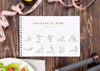 Top View Of Fitness Notebook With Weights And Salad Psd