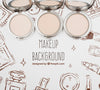 Top View Of Make-Up Palette Mock-Up Psd