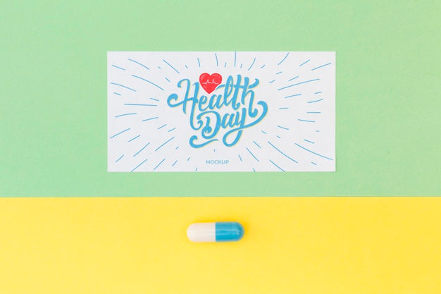 Top View Of Medical Concept Mock-Up Psd