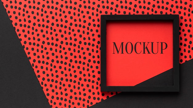 Top View Of Mock-Up Frame Design Psd