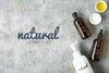 Top View Of Natural Skincare Essential Oil Bottle Psd