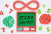 Top View Of Numbers With Shapes And Infinity Psd
