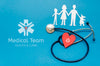 Top View Of Paper Family With Stethoscope Psd