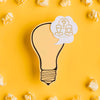 Top View Of Paper Light Bulb With Chat Bubble Psd
